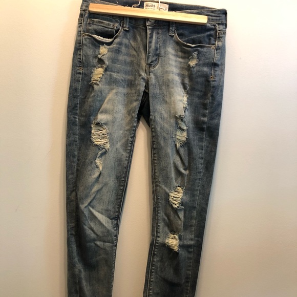 Mudd distressed thick jeggings - Picture 2 of 4